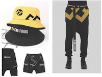 a picture of a hat, shorts and a hat